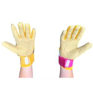 ถุงมือตีเบสบอลผสมสีขาวและชมพูถุงมือฝึกตีลูกบอลซอฟต์บอล - Product Image 3