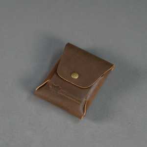 ไม่ใช่. กระเป๋าใส่บัตรเครดิตแบบมินิมอลทำมือ 96 ชิ้น (สีน้ำตาลสวยงาม ใส่บัตรได้ 12-15 ใบ) - Product Image 4