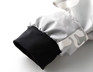 Chaqueta acolchada de invierno con capucha blanca Lona impermeable Estilo formal OEM Logotipo personalizado Pedidos al por mayor - Product Image 5