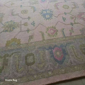 พรมขนสัตว์สไตล์ตุรกีสำหรับตกแต่งห้องในร่มและห้องนั่งเล่น - Product Image 1