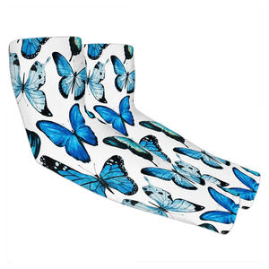 Manchons de bras de compression personnalisés pour le travail OEM tissu extensible respirant avec logo imprimé protection UV et marque privée - Product Image 1