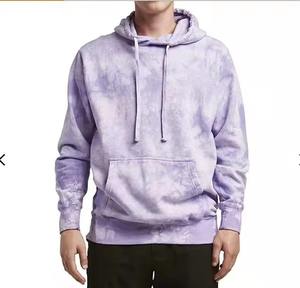 Pullover <b>Tie</b> <b>Dye</b> <b>Hoodie</b> with Patch Embroidery and Screen Print for Men and Women Fashion 2025 - Product Image 5