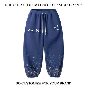 420 GSM Lightweight Twill Breathable Quick Dry Eco-Friendly Drawstring Closure Pleated Front <b>Jogger</b> Pant <b>Navy</b> Custom - Product Image 1