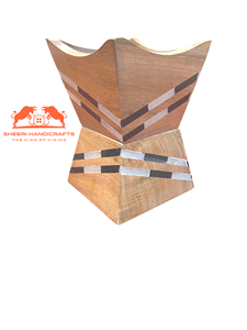 Brûleur d'encens en bois personnalisable et support d'Inde avec des parfums de fraise et de pin - Product Image 2