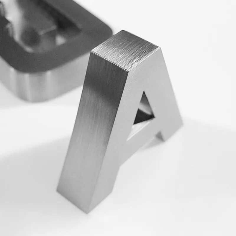 304 paslanmaz çelik harfler elektro tel çekme 3D metal işareti