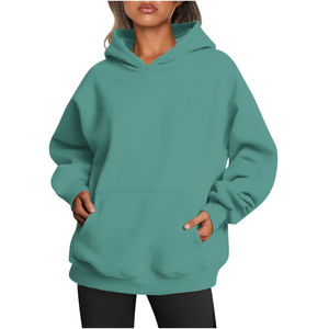 Sudaderas con capucha de mujer con logotipo de marca estampado en 3D personalizado unisex - Product Image 2