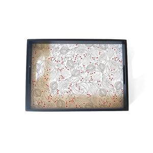 Plateaux de service de petit-déjeuner de qualité supérieure pour l'utilisation dans les hôtels de luxe, la restauration, les collations, les desserts, service personnalisé, plateau en bois de forme personnalisée - Product Image 3