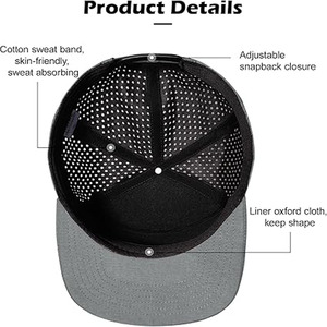Venta caliente de fábrica bajo MOQ muestra rápida bordado Logo personalizado acrílico gorras promocionales gorras de béisbol sombreros - Product Image 4