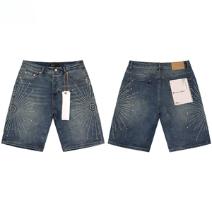 <strong>Mens</strong> Black Denim <strong>Jeans</strong> <strong>Short</strong> 2026 Artificial Diamond Street Hole <strong>Shorts</strong> Casual <strong>Shorts</strong> Knee Length <strong>Jean</strong> Clothing 28-38 Size - Product Image 4