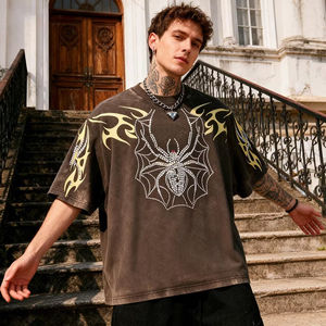 Camiseta con Hombros Caídos, Personalizada con Impresión OEM, Agradable al Tacto, para Actividades Escolares y Uso Casual Estudiantil - Product Image 3