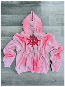 เสื้อมีฮู้ดแบบมีซิปสำหรับผู้ชายเสื้อมีฮู้ดปักลายแบบแต่งลายได้ตามต้องการ - Product Image 5