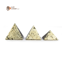 Pirámide de peruvianpirita de Perú, piedra NATURAL artesanal, buena fortuna y energía, 100% peruano, amor, feliz, RELX