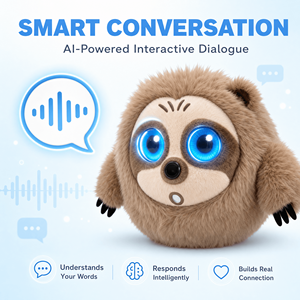 CADOTHY système d'évolution de croissance AILA AI poupée en peluche moteur d'émotion LED yeux animés capteur tactile 24/7 chat vocal application Wi-Fi - Product Image 1