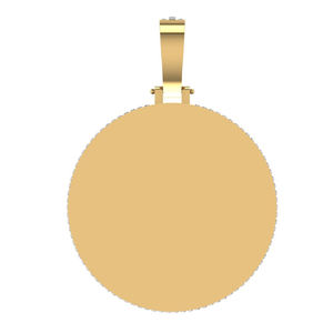 Authentique pendentif et breloque en moissanite en or 10 carats couleur E ronde coupe brillante VVS2 exquis luxe fin vente en gros bijoux Hip Hop - Product Image 3