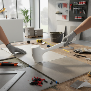 Kit di 3 Martelli Anti-Rimbalzo per Piastrelle con Capacità di Posizionamento di 1000 Gr, Utensile Manuale per Taglio Piastrelle - Product Image 2