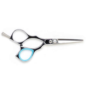 Tijeras de peluquero de mejor fabricante, logotipo personalizado, uso de belleza, hoja de acero inoxidable con mango de cerámica, venta superior a bajo precio - Product Image 1