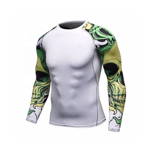 Camiseta Deportiva Transpirable, Elástica, Ecológica y de Secado Rápido de Spandex/Poliéster para Hombre, para BJJ, MMA, Artes Marciales y Natación - Product Image 5