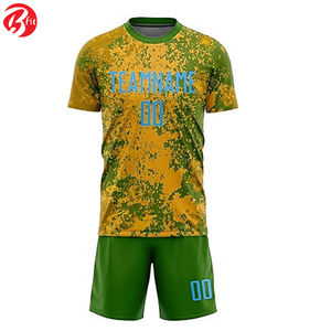 Nouveaux ensembles d'uniformes d'entraînement de maillot de football pour adultes coupe automatisée maillots et hauts de football d'équipe vêtements de football - Product Image 2