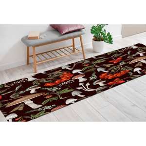 Alfombra con Estampado de Hongos: Alfombra de Área Colorida, Moderna y Antideslizante, Alfombra Delgada No Tejida - Product Image 4