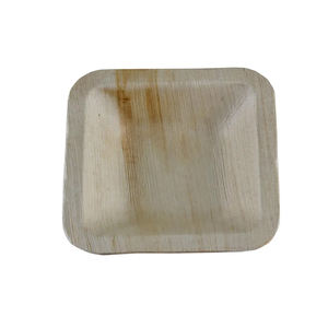 Cuencos de cena desechables de hoja de palma cuadrada biodegradable ecológica, vajilla desechable compostable para fiestas de bodas - Product Image 4