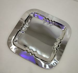 Bandeja de servicio y plato de aluminio niquelado para decoración de mesa, uso en cocina, de lujo, Premium, vintage, moderno, único, gran oferta - Product Image 4