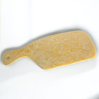 Planche à fromage en résine faite à la main, texture marbre durable, motif tourbillon aquatique, compatible lave-vaisselle, écologique, pour couper, hacher et servir