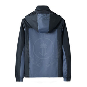 Vestes coupe-vent pour hommes à la vente chaude, design personnalisé, logo sur le devant, respirantes, écologiques, grandes tailles, couleurs et logo personnalisés - Product Image 2