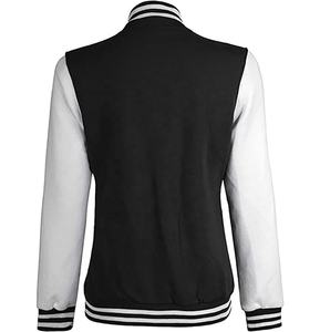Hommes 2024 Automne Noir Patchwork Graphic Jacket Party Club Outfits pour Bodycon Letter Embroidery Crop Baseball Jacket - Product Image 6