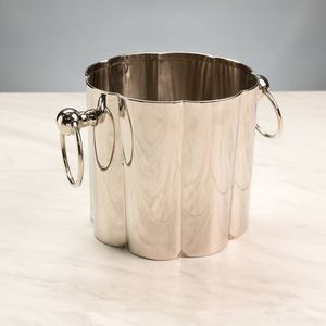 Elegant Design Stainless Steel Ice <b>Bucket</b> with Tong for Chilled <b>Drinks</b> and Easy Serving Metal Cooler - Product Image 3