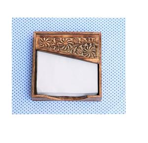 Servilletero de madera 100% para habitación de niños y comedor de forma redonda y tamaño personalizado y precio barato - Product Image 1