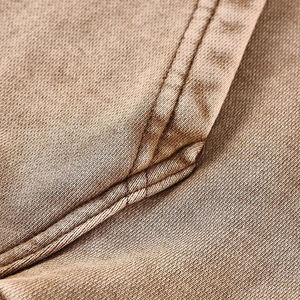 Sweat à capuche Boxy surdimensionné en coton 400 Gsm Vintage Heavyweight pour hommes Sun Fade Wash Distressed Logo personnalisé French Acid Wash Print - Product Image 4