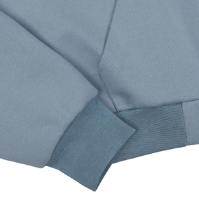 Venta al por mayor de lujo liso con capucha de gran tamaño grueso de algodón Unisex de alta calidad 600 GSM francés Terry doble cremallera con capucha - Product Image 6