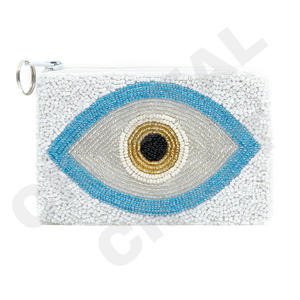 MOM LOVE Seed Beaded Coin Pouch Wallet Beautiful <b>Fashionable</b> <b>Accessory</b> with <b>Fashionable</b> <b>Accessory</b> Features - Product Image 2