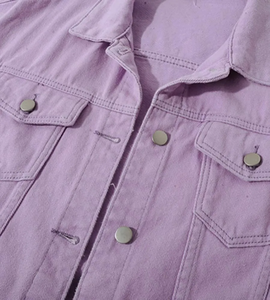 Trending Design Denim Jacket Casual <b>Outwear</b> with two light colors Button up Denim <b>Coat</b> for Boys & <b>Girls</b> - Product Image 5