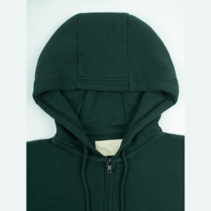 Sweat à capuche zippé pour homme, coupe classique, 100% coton, tissu personnalisé, logo personnalisé, hiver, écologique, respirant, streetwear, fournisseur OEM en gros - Product Image 2