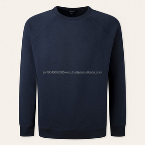 Moda Streetwear hombres cuello redondo sudadera hombres algodón sudadera de gran tamaño en blanco francés Terry precio al por mayor sudadera - Product Image 1