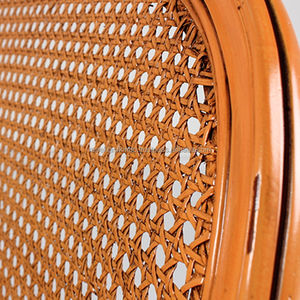 Banco de Madera para Parque al Aire Libre No. 1703 Diseño Minimalista con Madera Maciza y Detalles de Ratán Ecológico - Product Image 4