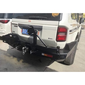 กันชนหลังเหล็กสำหรับงานหนักแบบออฟโรด พร้อมที่ยึดยางอะไหล่และที่ใส่ถังน้ำมัน สำหรับรถยนต์โตโยต้าแลนด์ครุยเซอร์ LC250 ปี 2024+ - Product Image 3