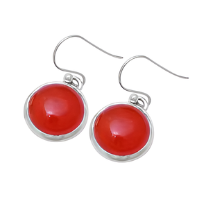 Romantique 925 Sterling Silver Boucle D'oreille Charme Cornaline Gemme À La Mode À La Mode Argent Plaqué Bijoux pour Femmes Cadeau - Product Image 4