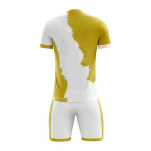 Maillot de football personnalisé pour hommes à manches courtes imprimé grande taille Design personnalisé nom de l'équipe numéro haute élasticité respirant - Product Image 2