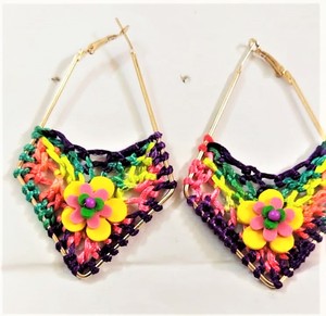 Hecho a mano 2024 elegante Retro étnico Floral Funky patrón semilla cuentas aro compromiso bodas fiestas Joyería exclusiva regalo mujeres - Product Image 2