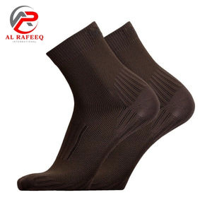 Calcetines Deportivos Largos de Algodón para Hombre, Color Sólido, para Otoño e Invierno, Mediana Altura - Product Image 4