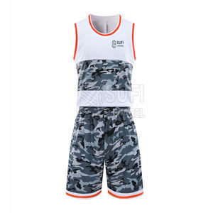 Bonnes ventes, ensembles d'uniformes de basket-ball imprimés grande taille, respirants, séchage rapide, unisexe adulte - Product Image 1