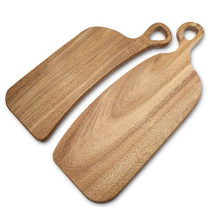 Blocs à découper en bois d'acacia durables et écologiques, poignée pratique, servant du fromage, de la pizza et d'autres ustensiles de cuisine, planche à découper - Product Image 2