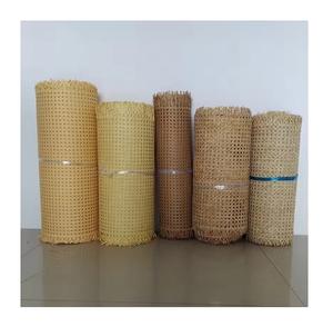 Matériau de sangle de canne en rotin hexagone Rouleau de sangle en rotin de canne carrée Matériau de rouleau de rotin à maille ouverte naturelle pour meubles - Product Image 1