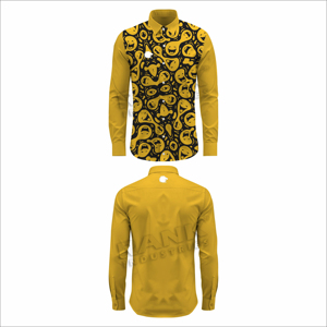 Idéal pour les tenues décontractées professionnelles et les sorties du week-end, chemises décontractées pour hommes en tissu twill avec manches longues. - Product Image 5