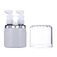 Juego de 2 Botellas de Viaje con Atomizador de Perfume Recargable, con Impresión de Logotipo Personalizado, Pulverizador de Niebla Fina Nano, con Funda Protectora