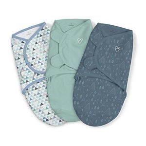 ผ้าห่อตัวเด็กทารกของแท้สำหรับฤดูร้อนอุปกรณ์เสริมเสื้อผ้าเด็กผ้าฝ้าย100% ทนทานห่อตัว3ชิ้น - Product Image 4