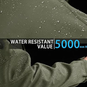 Chaquetas Softshell informales a la moda para hombre, impermeables, transpirables, cálidas, tela Softshell, talla XS, poliéster para el trabajo - Product Image 4