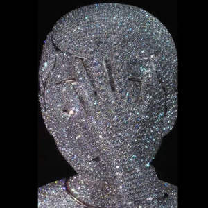 VVS Moissanite Diamond 925 plata esterlina Unisex colgante Iced Out hombres forma redonda cara cuerpo HipHop estilo para fiestas de boda - Product Image 4